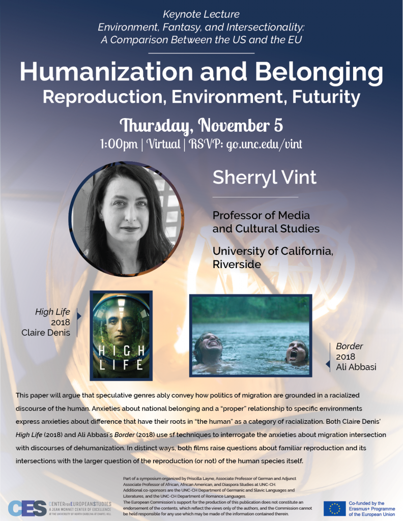 Flyer advertising keynote on humanization and belonging on November 5 2020.